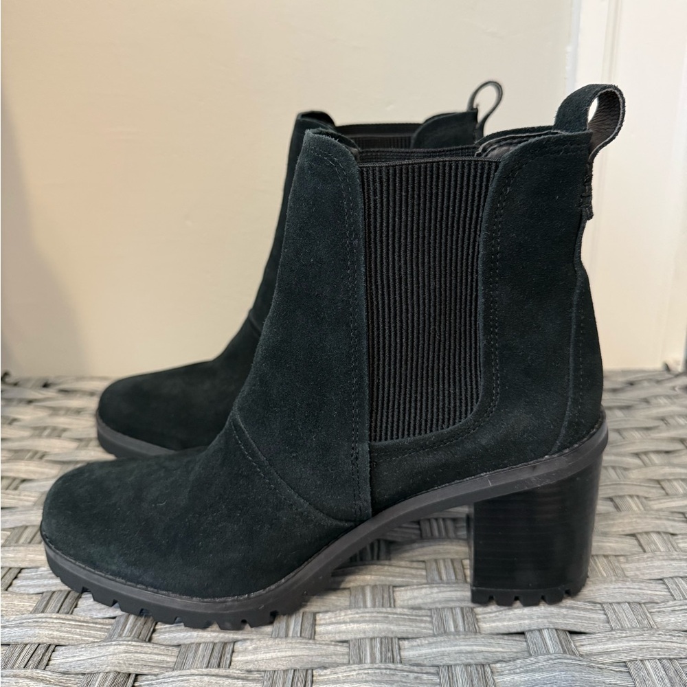 UGG Hazel Black Suede Chelsea Ankle Boots Waterproof Shoes